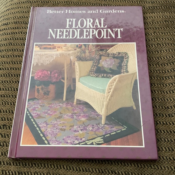 Better Homes And Gardens Art Vintage Floral Needlepoint Instruction